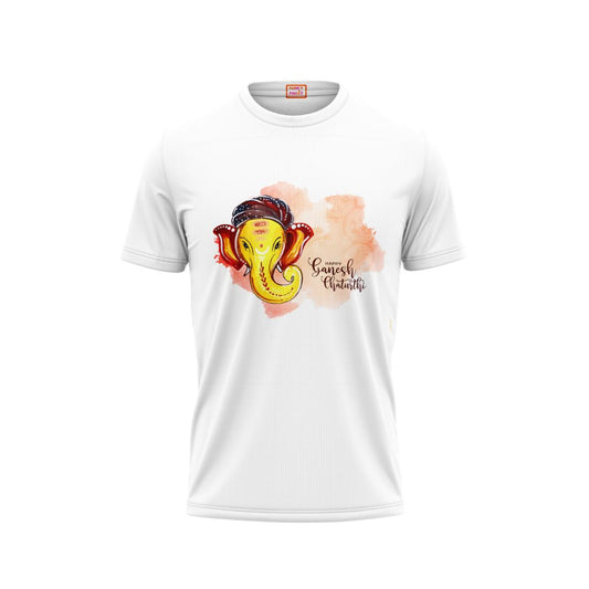Next Print Ganesha Printed Tshirt White Colour Design 18