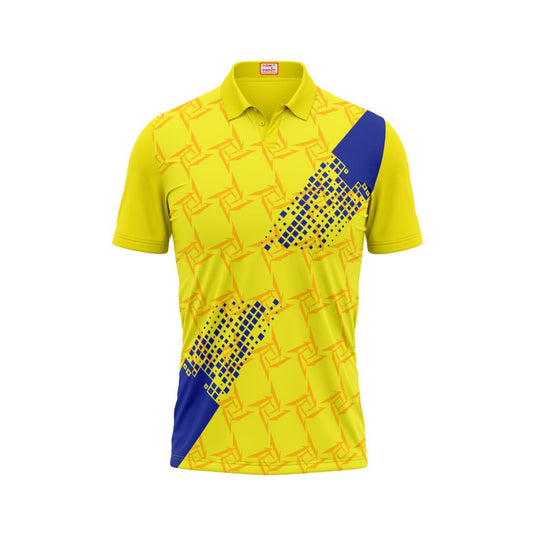 Next Print Customised Polo Neck Yellow Jersey NPTS10