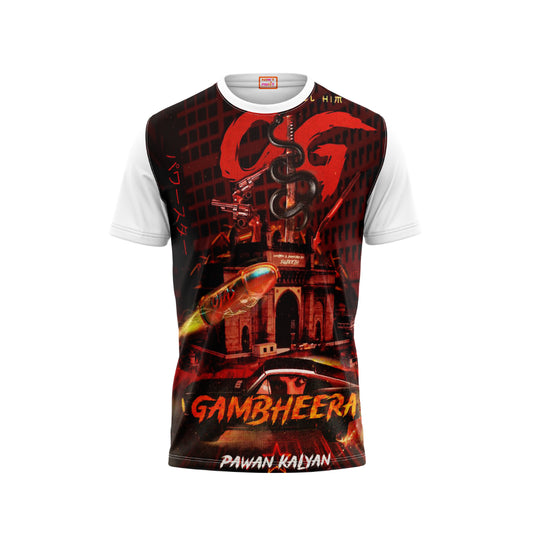 Nextprint pawan kalyan the real og snake design printed tshirt