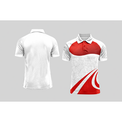 Next Print Cricket Polo Half White Customized Jersey NPCWH00A190