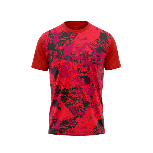 Red Round Neck Half Sleeve Tshirt NextprintrG1303