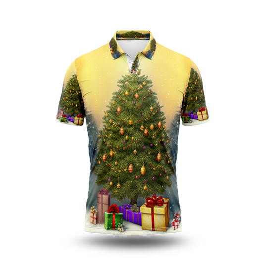 Christmas Tree Printed T-Shirt.