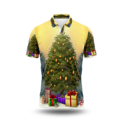 Christmas Tree Printed T-Shirt.