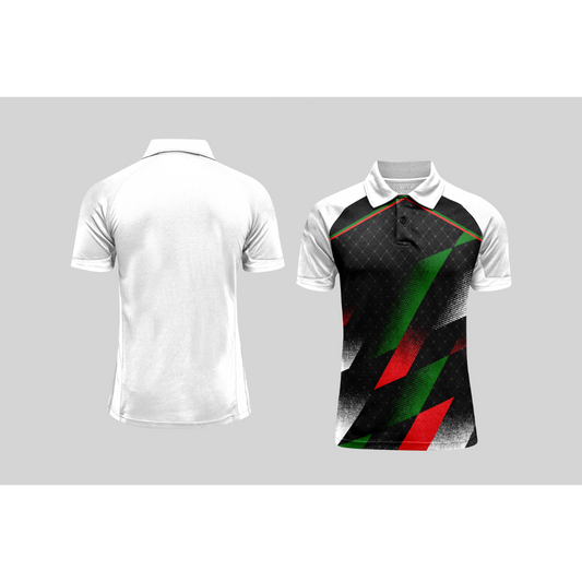 Next Print Cricket Polo Half White Customized Jersey NPCWH00A193