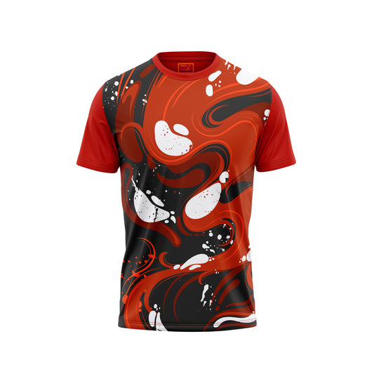 Red Round Neck Half Sleeve Tshirt NextprintrG1322
