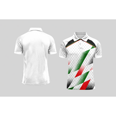 Next Print Cricket Polo Half White Customized Jersey NPCWH00A194
