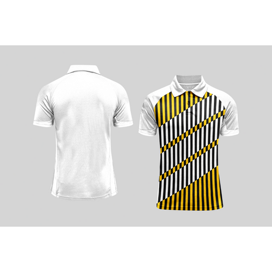 Next Print Cricket Polo Half White Customized Jersey NPCWH00A195