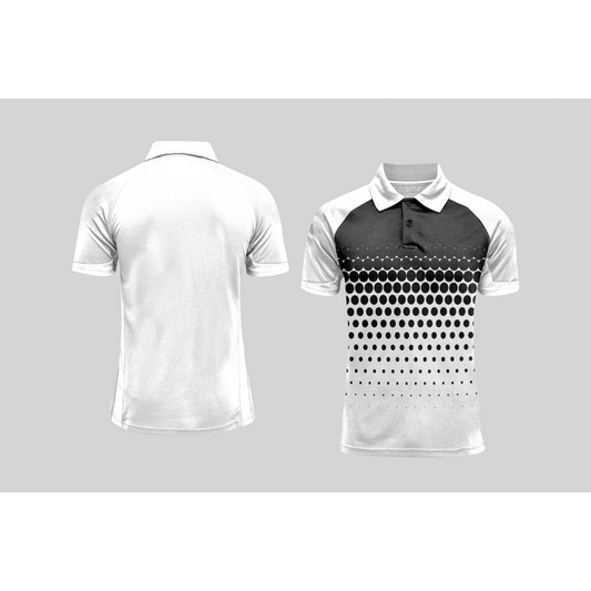 Next Print Cricket Polo Half White Customized Jersey NPCWH00A196