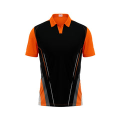 Next Print Polo Neck Printed Jersey Orange Design 17