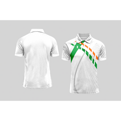 Next Print Cricket Polo Half White Customized Jersey NPCWH00A19