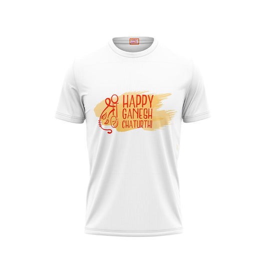 Next Print Ganesha Printed Tshirt White Colour Design 19