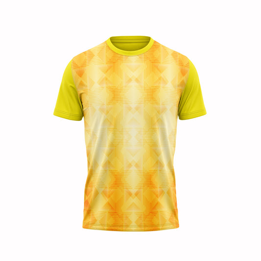 Customised Yellow Round Neck Jersey Nextprintr135
