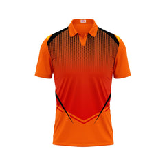 Next Print Polo Neck Printed Jersey Orange Design 1
