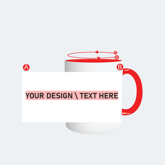 Customised Red Color Mug