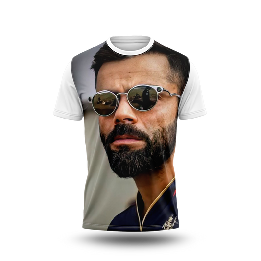 Virat Kohli Photo Printed T-Shirt.
