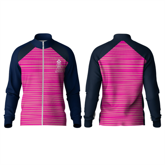 Next Print Ipl Rajasthan High Neck Polo Customized Jacket
