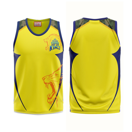 Next Print Ipl Chennai Design Basketball Jersey