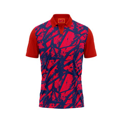 Red Polo Neck Half Sleeve T Shirt Nextprint G166