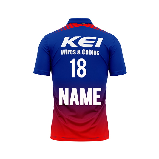 Next Print Customised RCB Half Sleeve Polo T-Shirt Jersey.