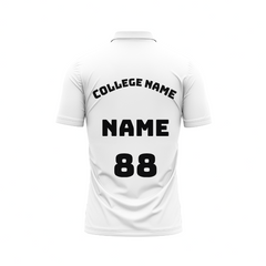 Polo Neck Printed Jersey White NP00159_1