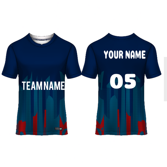 Next Print Customised  Round Neck Jersey With Name & Number. NP0000S44