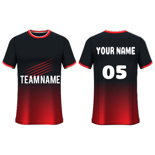 Next Print Customised  Round Neck Jersey With Name & Number. NP0000S24