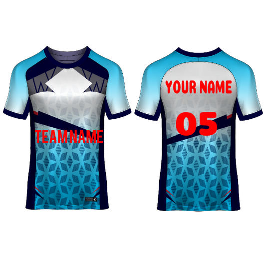 Next Print Customised  Round Neck Jersey With Name & Number. NP0000S17