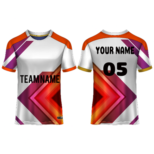 Next Print Customised  Round Neck Jersey With Name & Number. NP0000S47