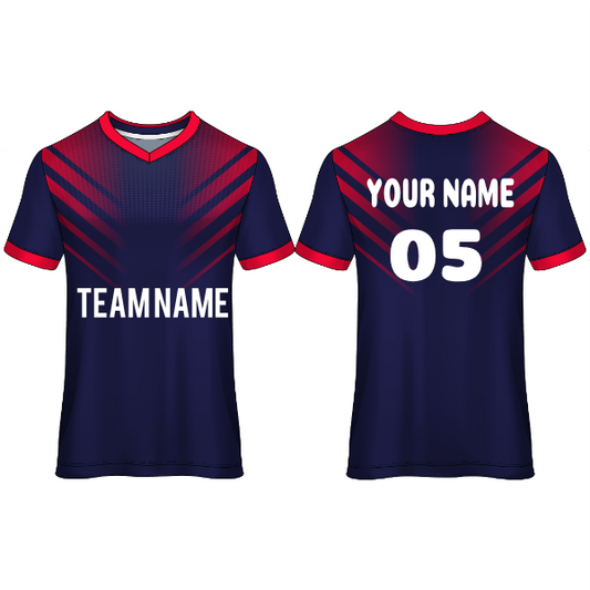 Next Print Customised  Round Neck Jersey With Name & Number. NP0000S48