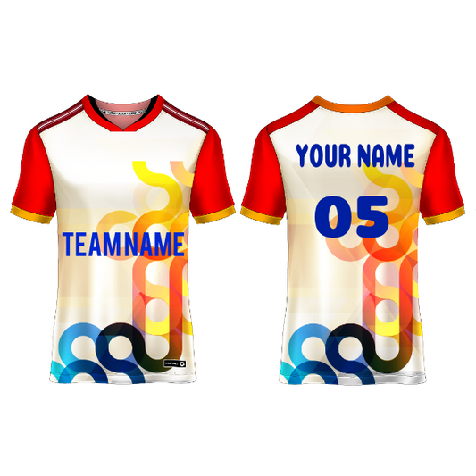 Next Print Customised  Round Neck Jersey With Name & Number. NP0000S49