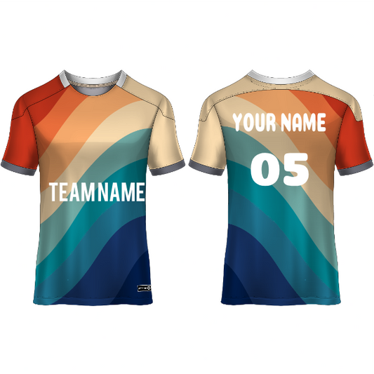 Next Print Customised  Round Neck Jersey With Name & Number. NP0000S64