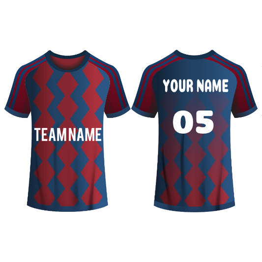 Next Print Customised  Round Neck Jersey With Name & Number. NP0000S74