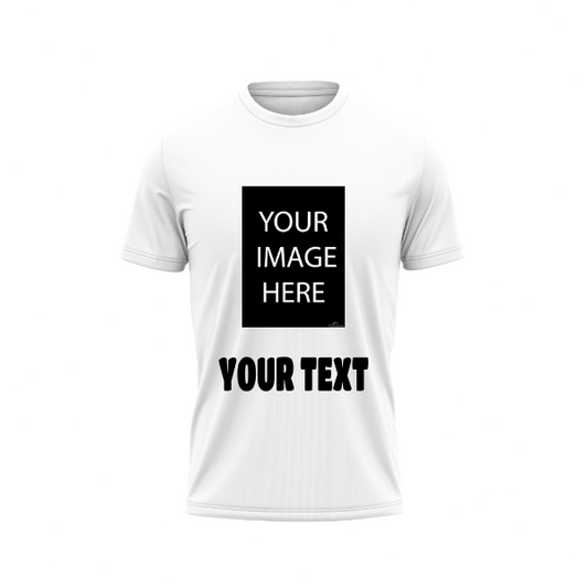 Your Photo With Text Printed T-Shirt.
