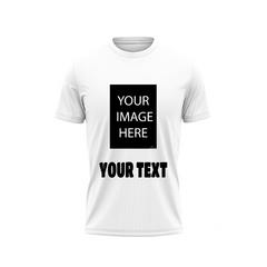 Your Photo With Text Printed T-Shirt.