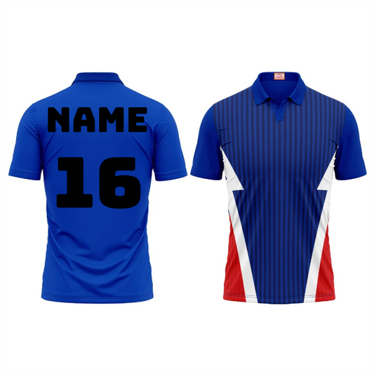 Next Print Customised Polo Neck Royalblue Jersey NPTS50