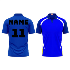 Next Print Customized Polo Neck Royal Blue Jersey NPTS49