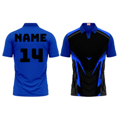 Next Print Customized Polo Neck Royal Blue Jersey NPTS47