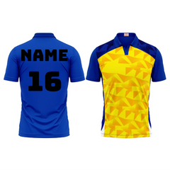 Next Print Customized Polo Neck Royal Blue Jersey NPTS45