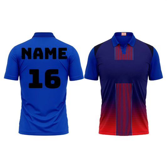 Next Print Customized Polo Neck Royal Blue Jersey NPTS44