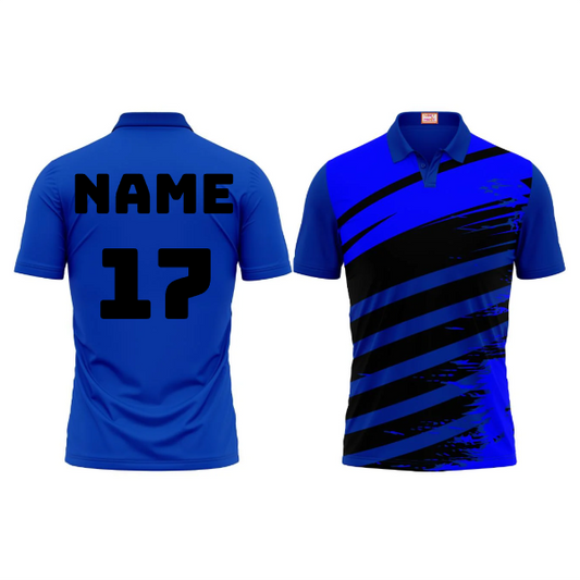 Next Print Customized Polo Neck Royal Blue Jersey NPTS43