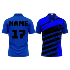 Next Print Customized Polo Neck Royal Blue Jersey NPTS43