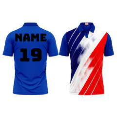 Next Print Customized Polo Neck Royal Blue Jersey NPTS40