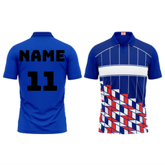 Next Print Customized Polo Neck Royal Blue Jersey NPTS35