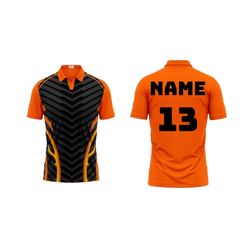 Next print Polo Neck Printed Jersey Orange Design 33