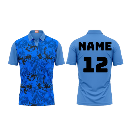 Next Print Customized Polo Neck Skyblue Jersey Design 48