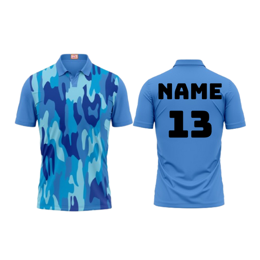 Next Print Customized Polo Neck Skyblue Jersey Design 45