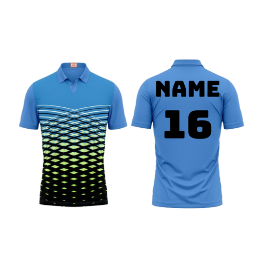 Next Print Customized Polo Neck Skyblue Jersey Design 42