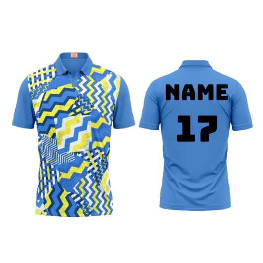 Next Print Customized Polo Neck Skyblue Jersey Design 39