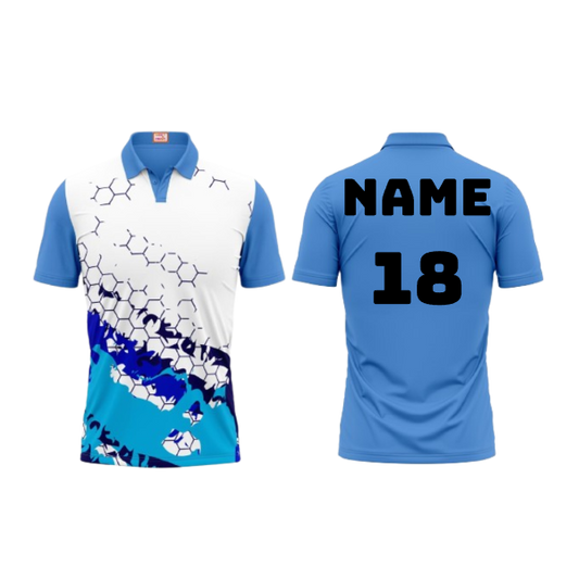 Next Print Customized Polo Neck Skyblue Jersey Design 37