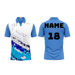 Next Print Customized Polo Neck Skyblue Jersey Design 37